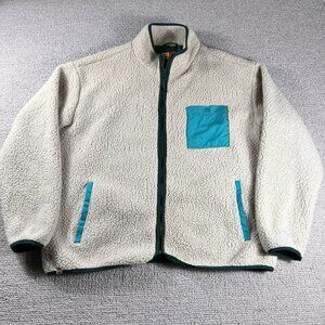 Target Lego Sherpa Full Zip Jacket White Teal Men’s Size XL